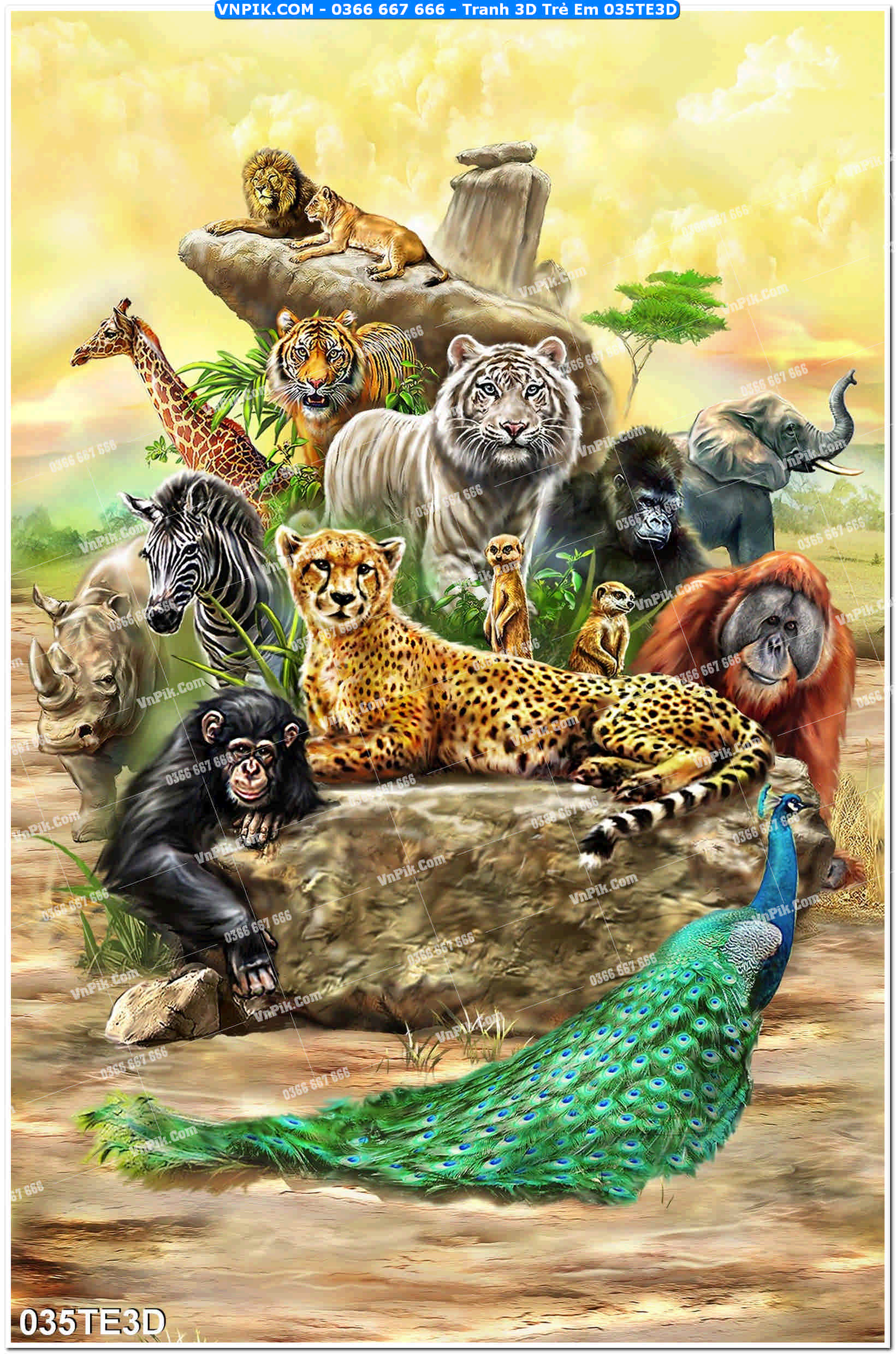 Tranh 3D Trẻ Em 035TE3D