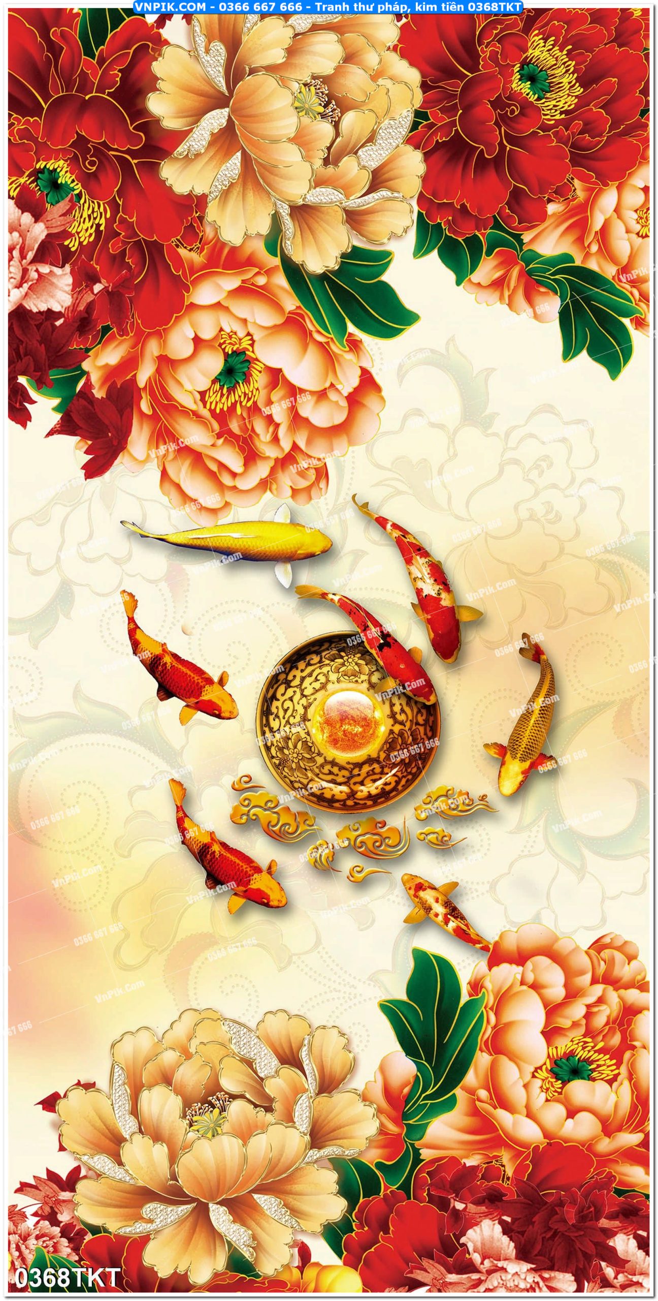 Tranh Thư Pháp – Kim Tiền 0368TKT