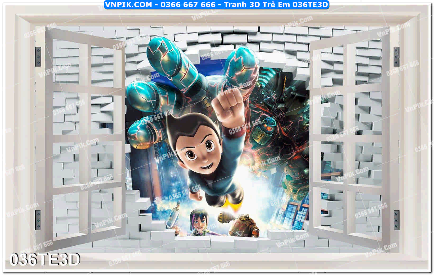 Tranh 3D Trẻ Em 036TE3D