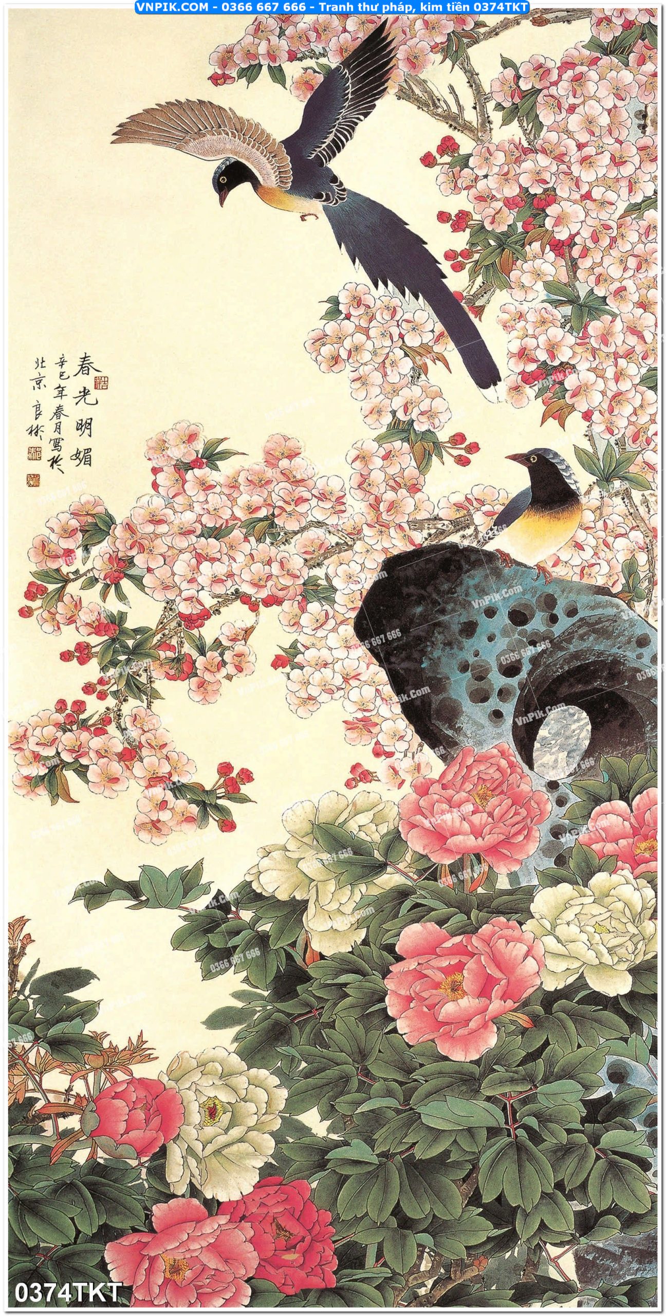 Tranh Thư Pháp – Kim Tiền 0374TKT