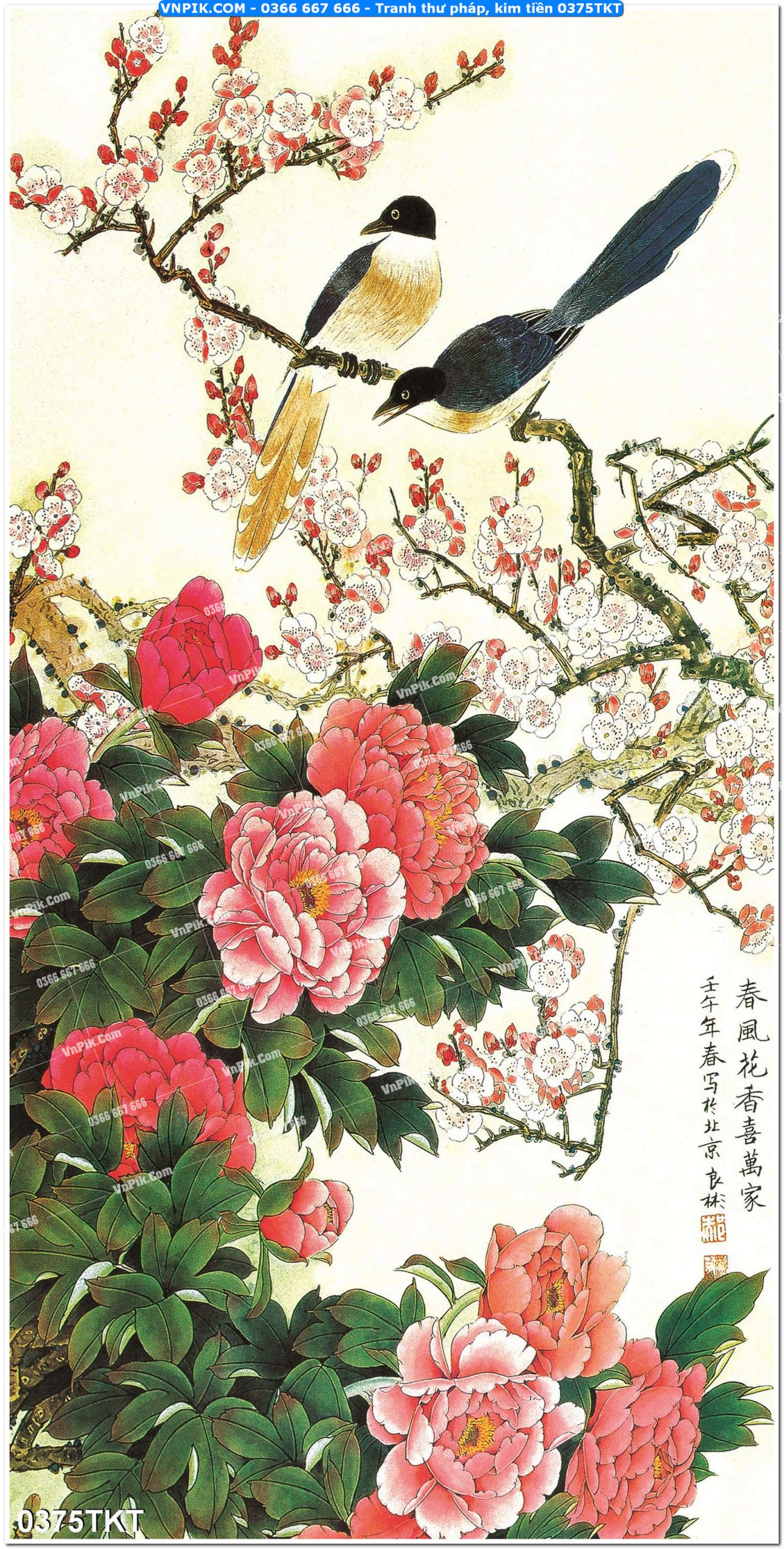 Tranh Thư Pháp – Kim Tiền 0375TKT