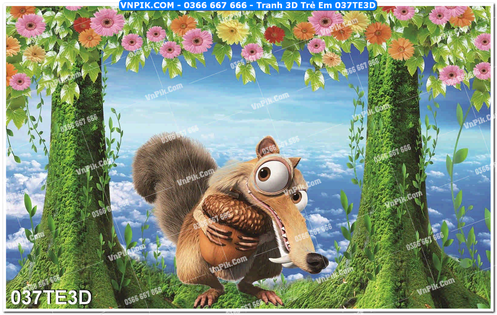 Tranh 3D Trẻ Em 037TE3D