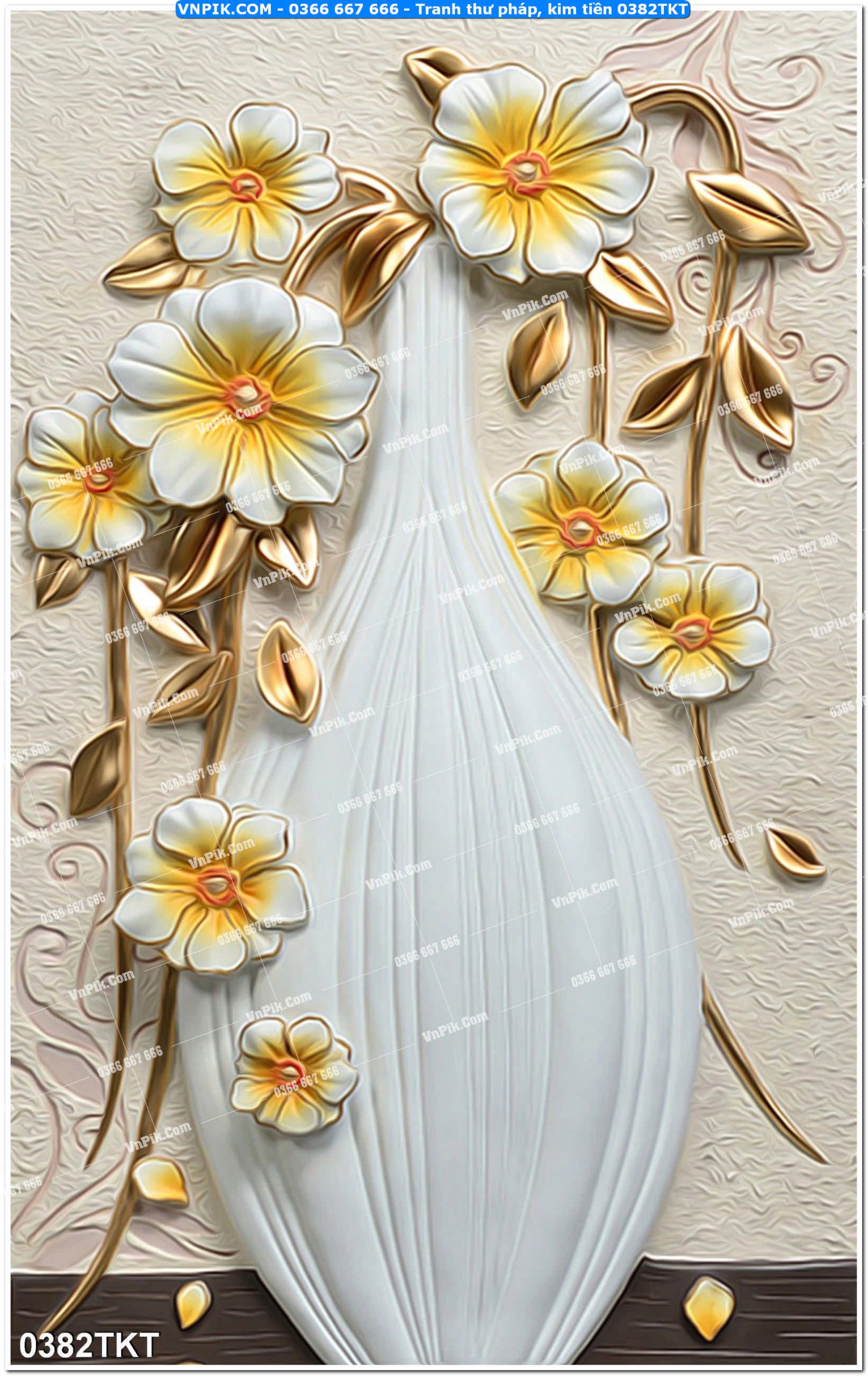 Tranh Thư Pháp – Kim Tiền 0382TKT