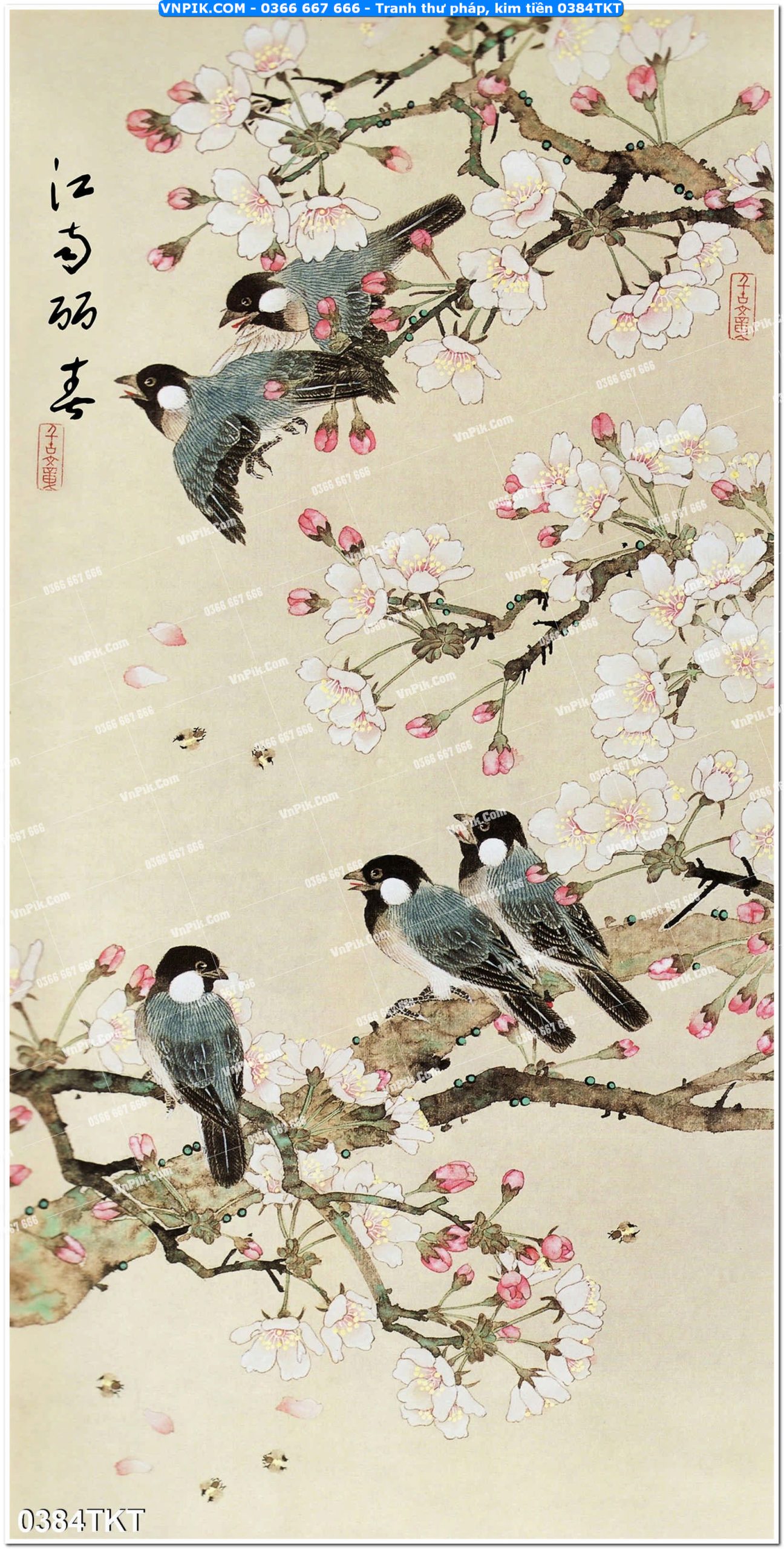 Tranh Thư Pháp – Kim Tiền 0384TKT