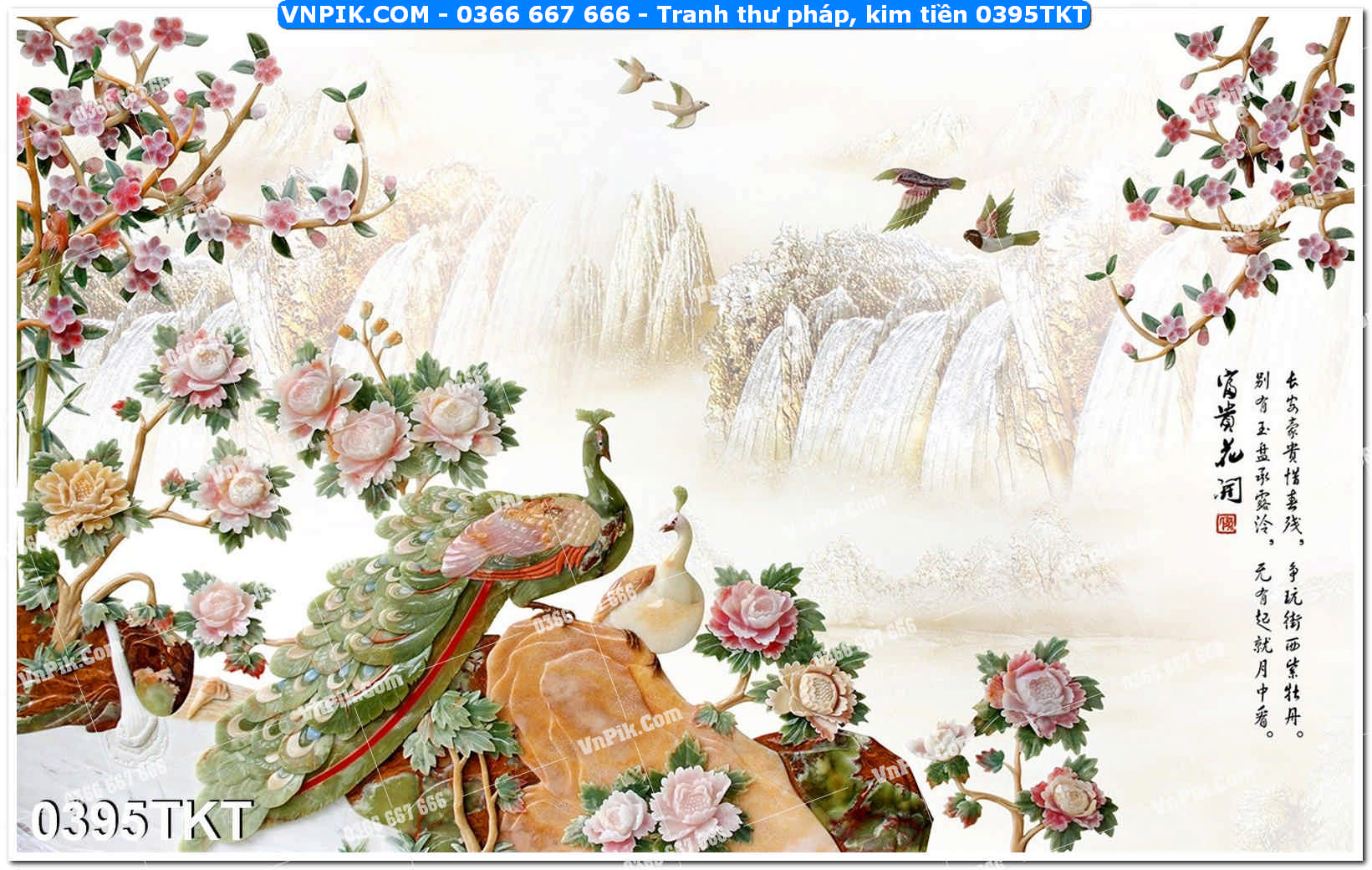 Tranh Thư Pháp – Kim Tiền 0395TKT