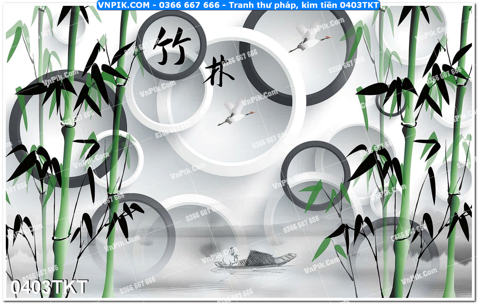 Tranh Thư Pháp – Kim Tiền 0403TKT