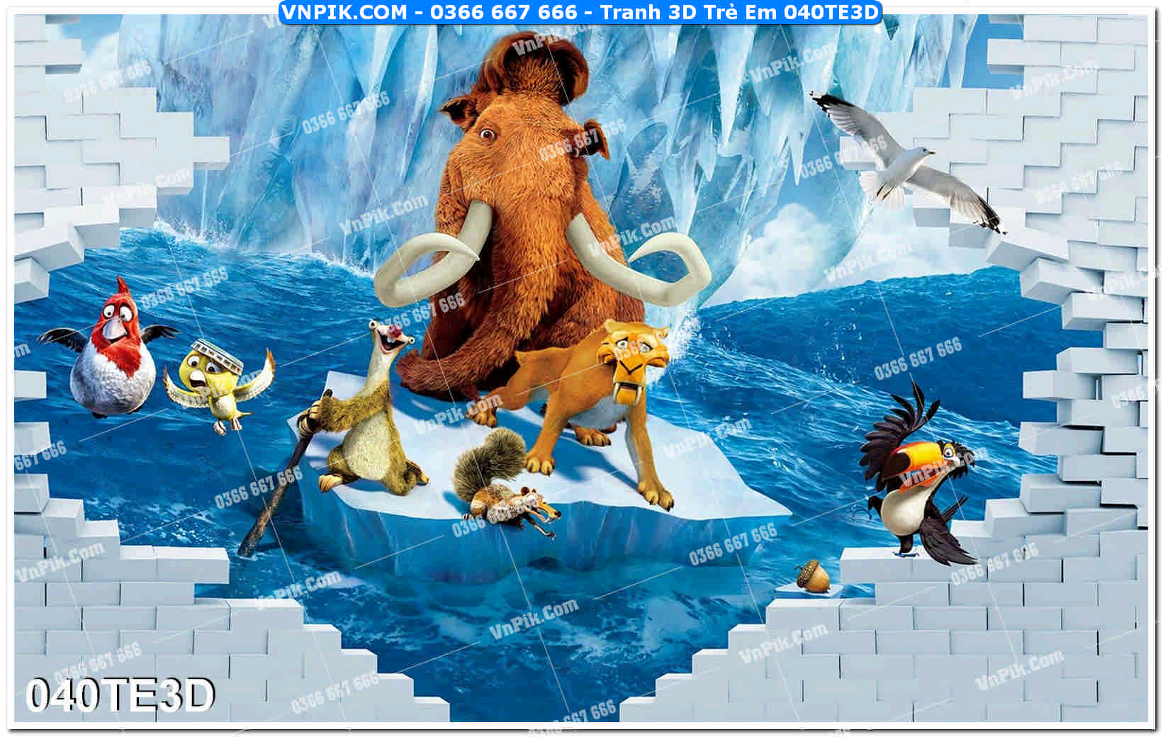 Tranh 3D Trẻ Em 040TE3D