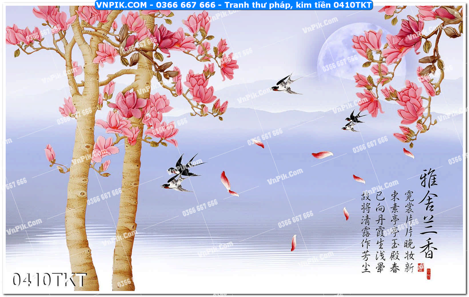 Tranh Thư Pháp – Kim Tiền 0410TKT