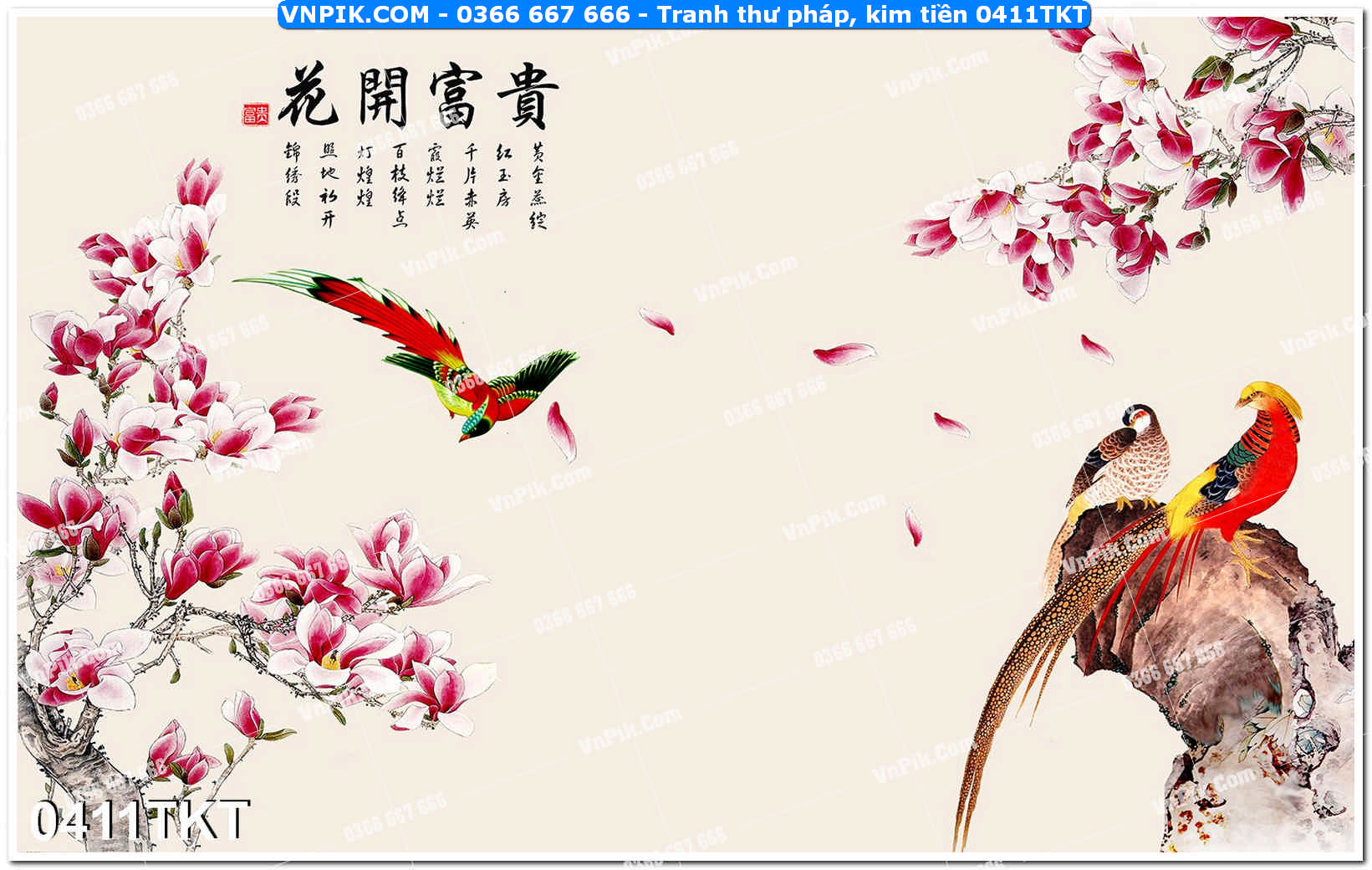 Tranh Thư Pháp – Kim Tiền 0411TKT