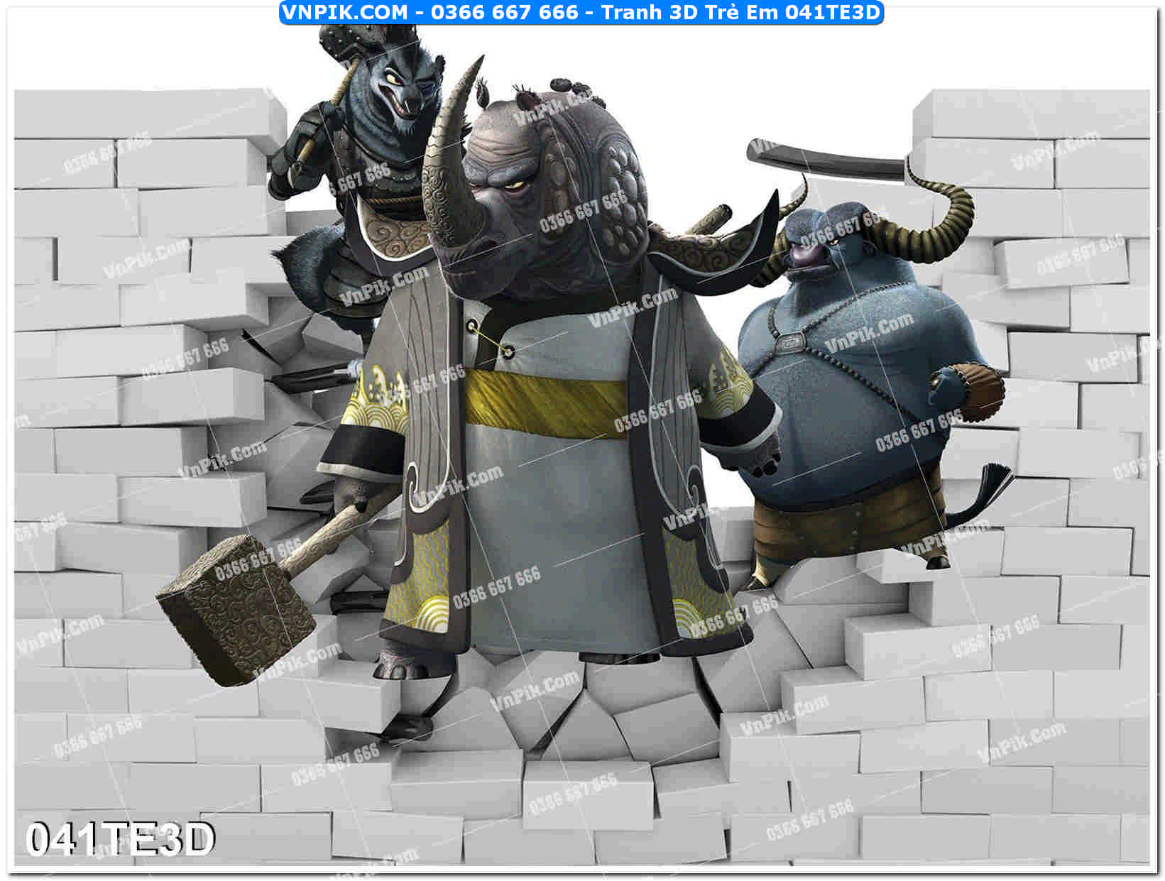 Tranh 3D Trẻ Em 041TE3D