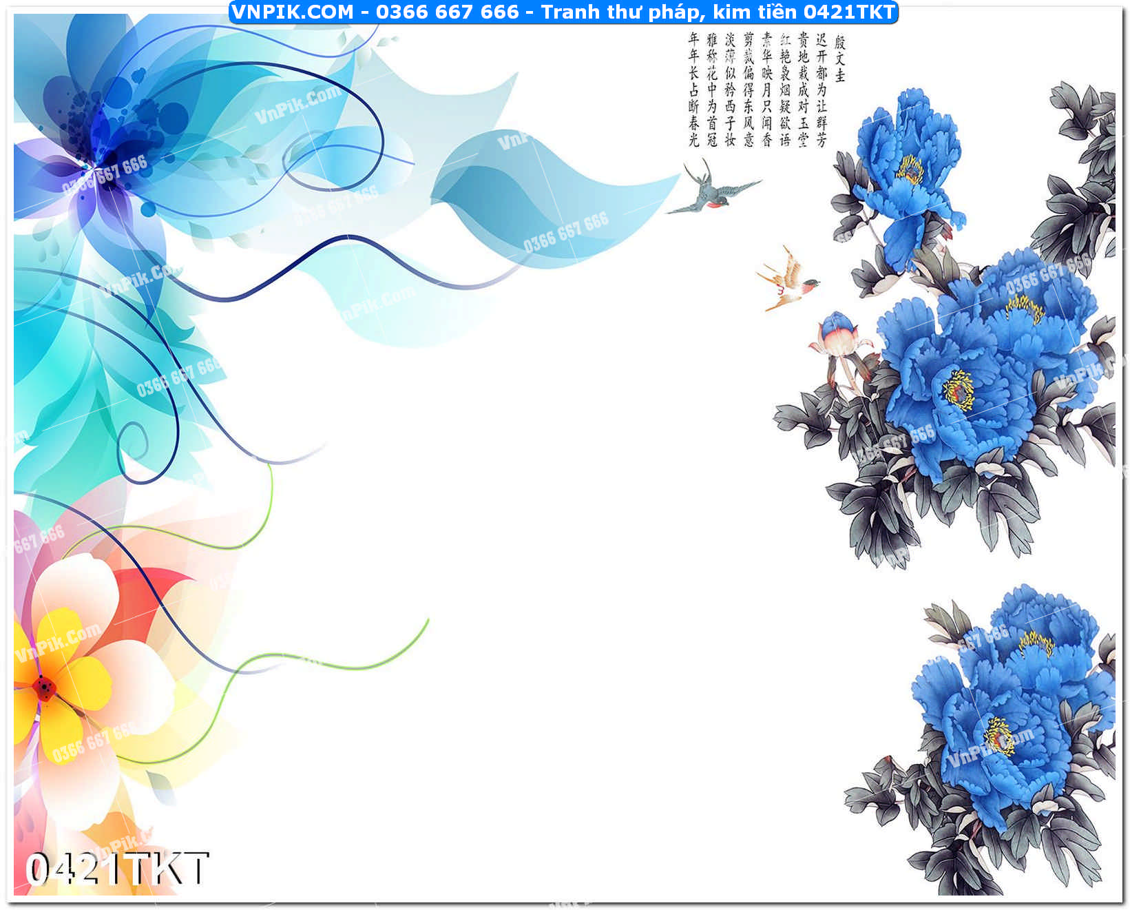 Tranh Thư Pháp – Kim Tiền 0421TKT