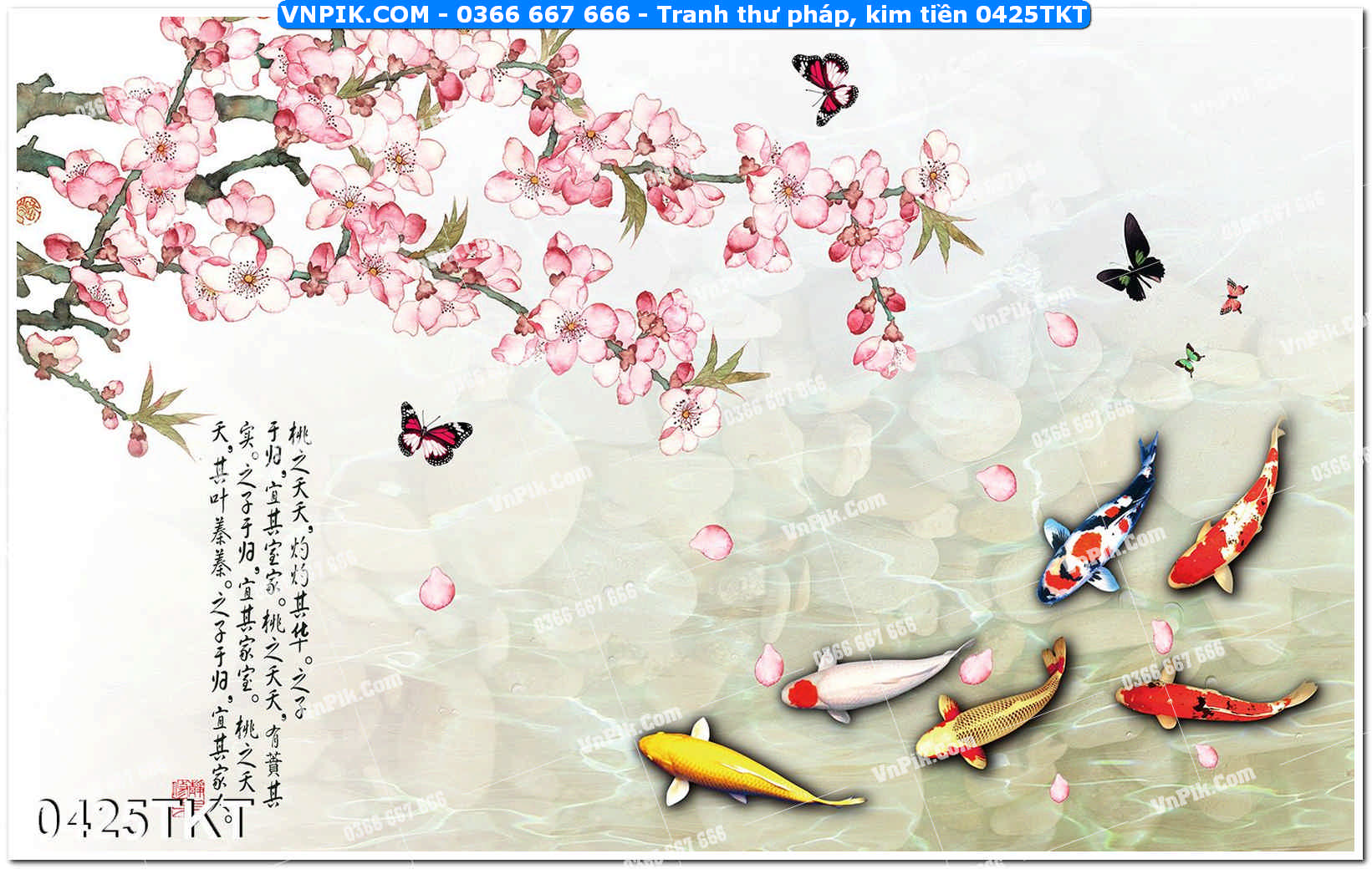 Tranh Thư Pháp – Kim Tiền 0425TKT