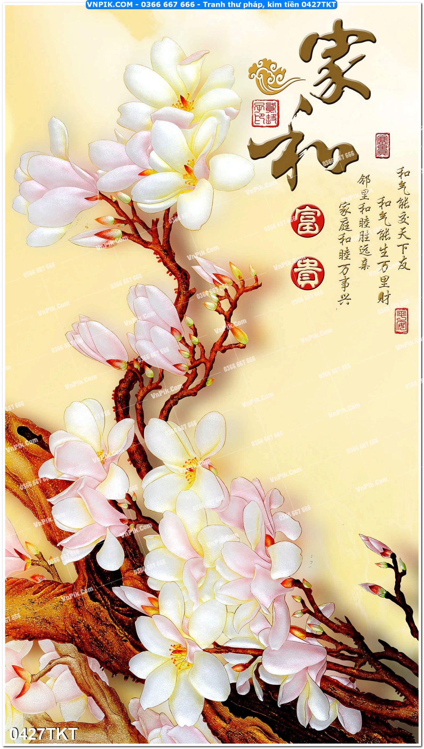 Tranh Thư Pháp – Kim Tiền 0427TKT