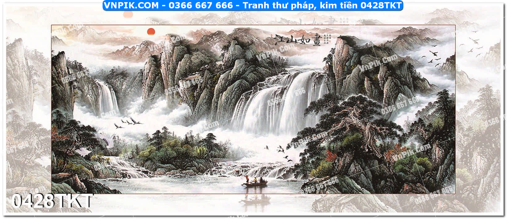 Tranh Thư Pháp – Kim Tiền 0428TKT