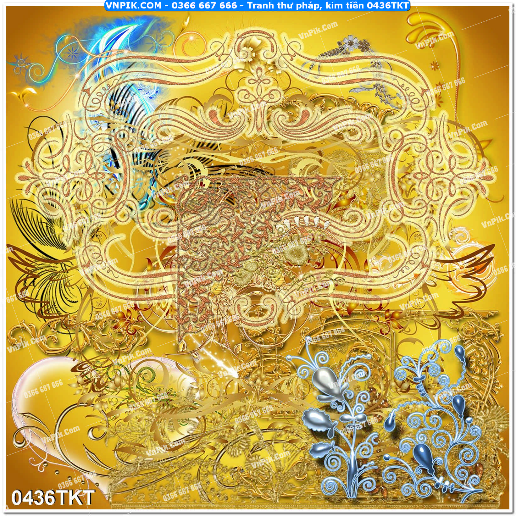 Tranh Thư Pháp – Kim Tiền 0436TKT