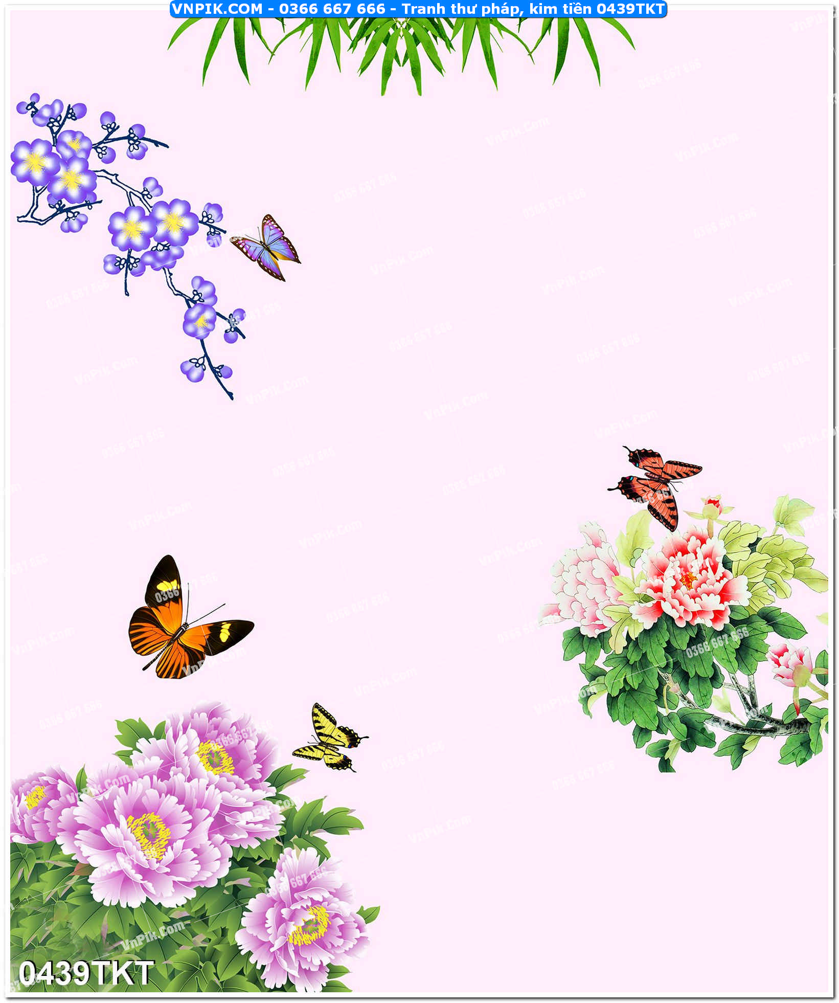 Tranh Thư Pháp – Kim Tiền 0439TKT