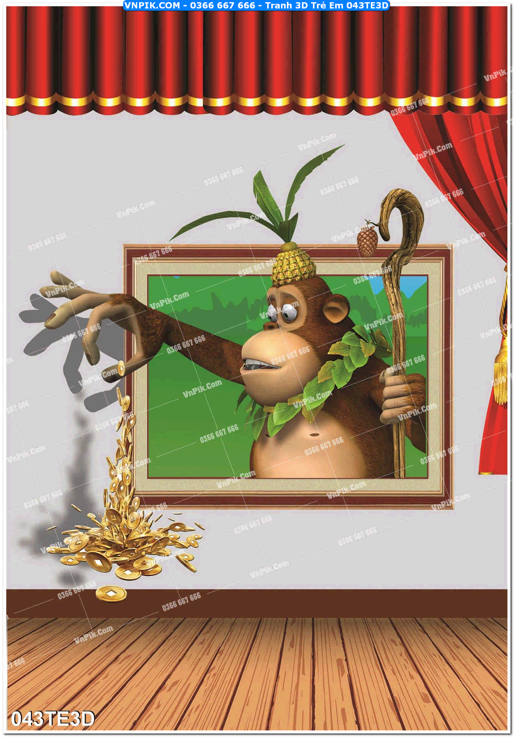 Tranh 3D Trẻ Em 043TE3D