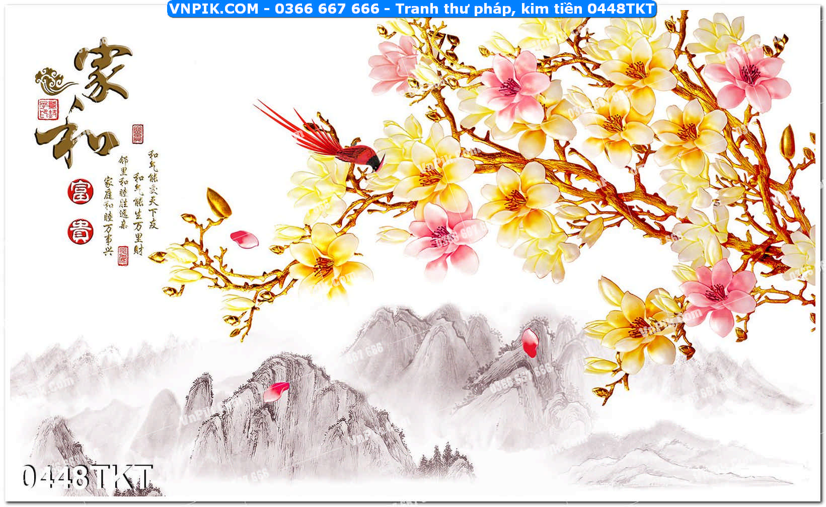 Tranh Thư Pháp – Kim Tiền 0448TKT