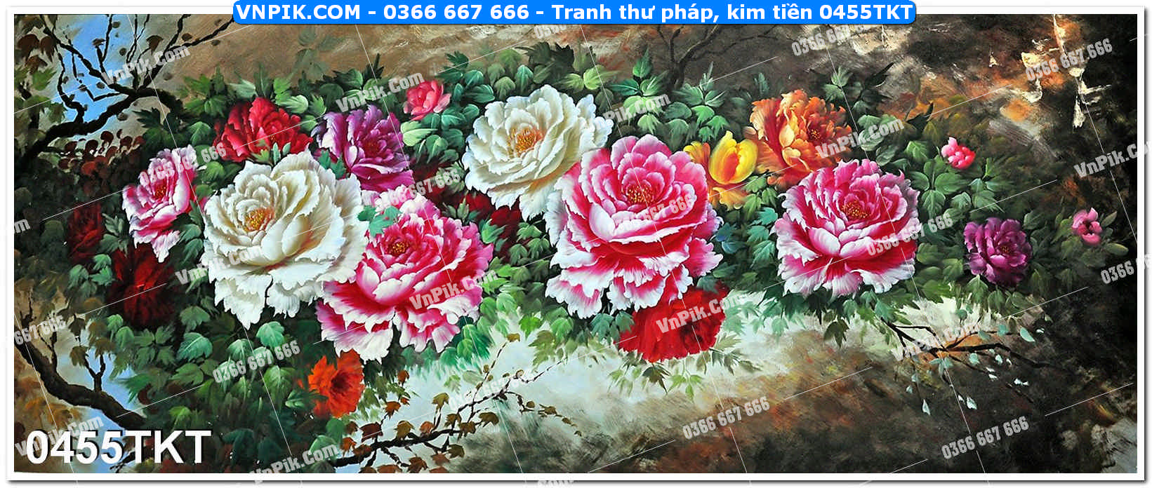 Tranh Thư Pháp – Kim Tiền 0455TKT