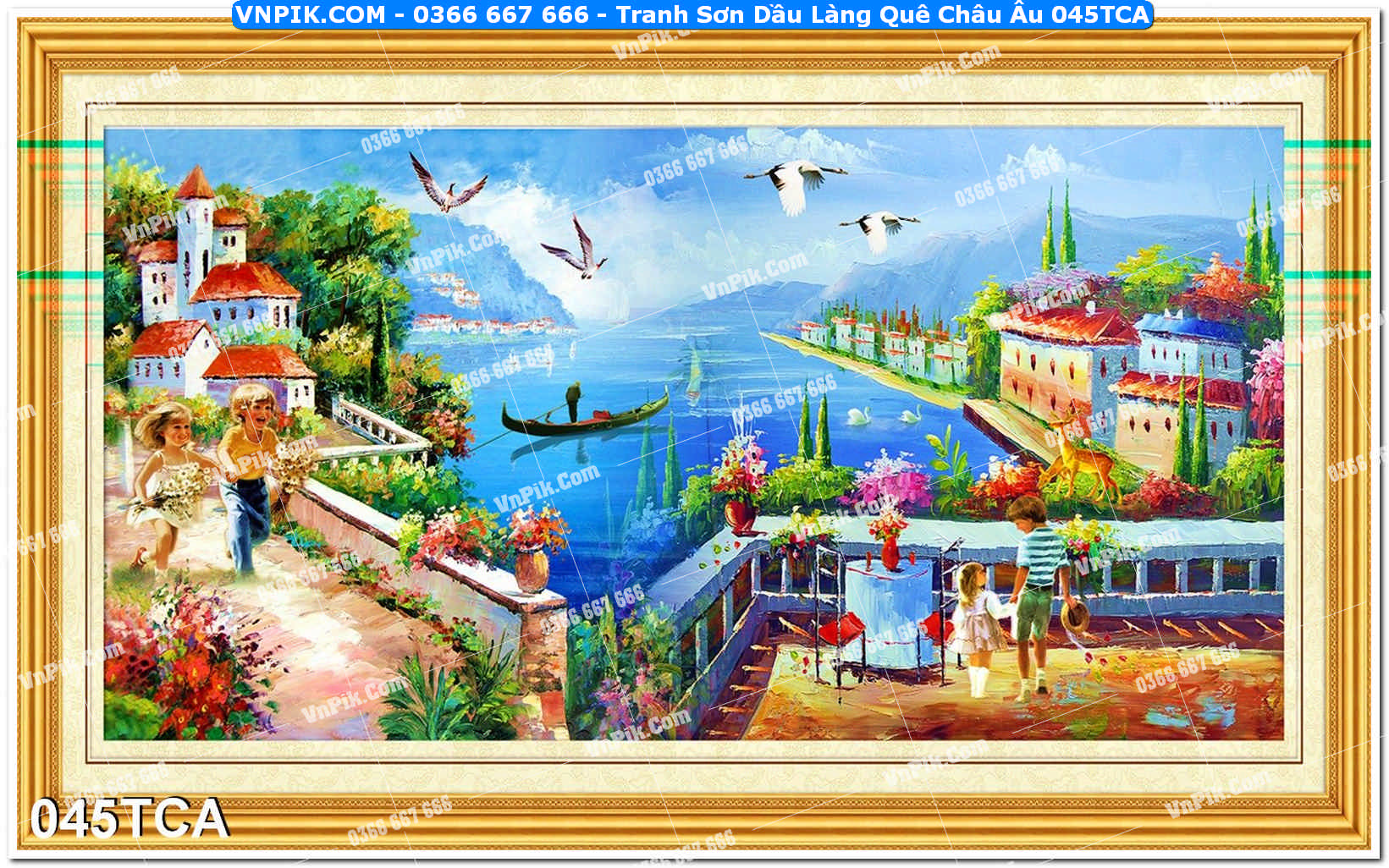 Tranh Sơn Dầu Làng Quê Châu Âu (045TCA)