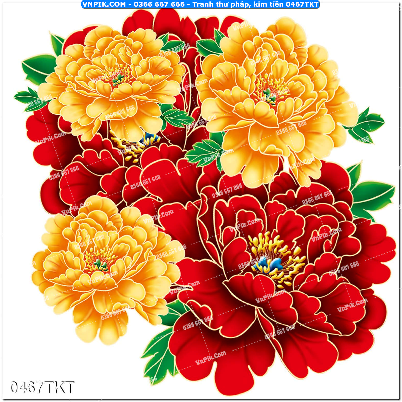 Tranh Thư Pháp – Kim Tiền 0467TKT