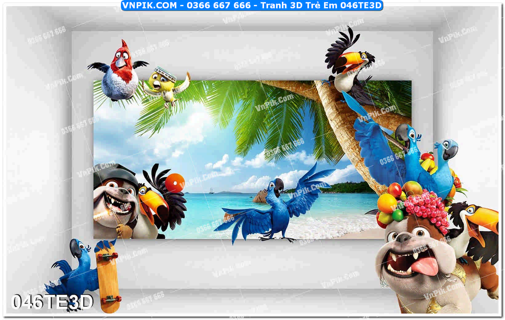 Tranh 3D Trẻ Em 046TE3D