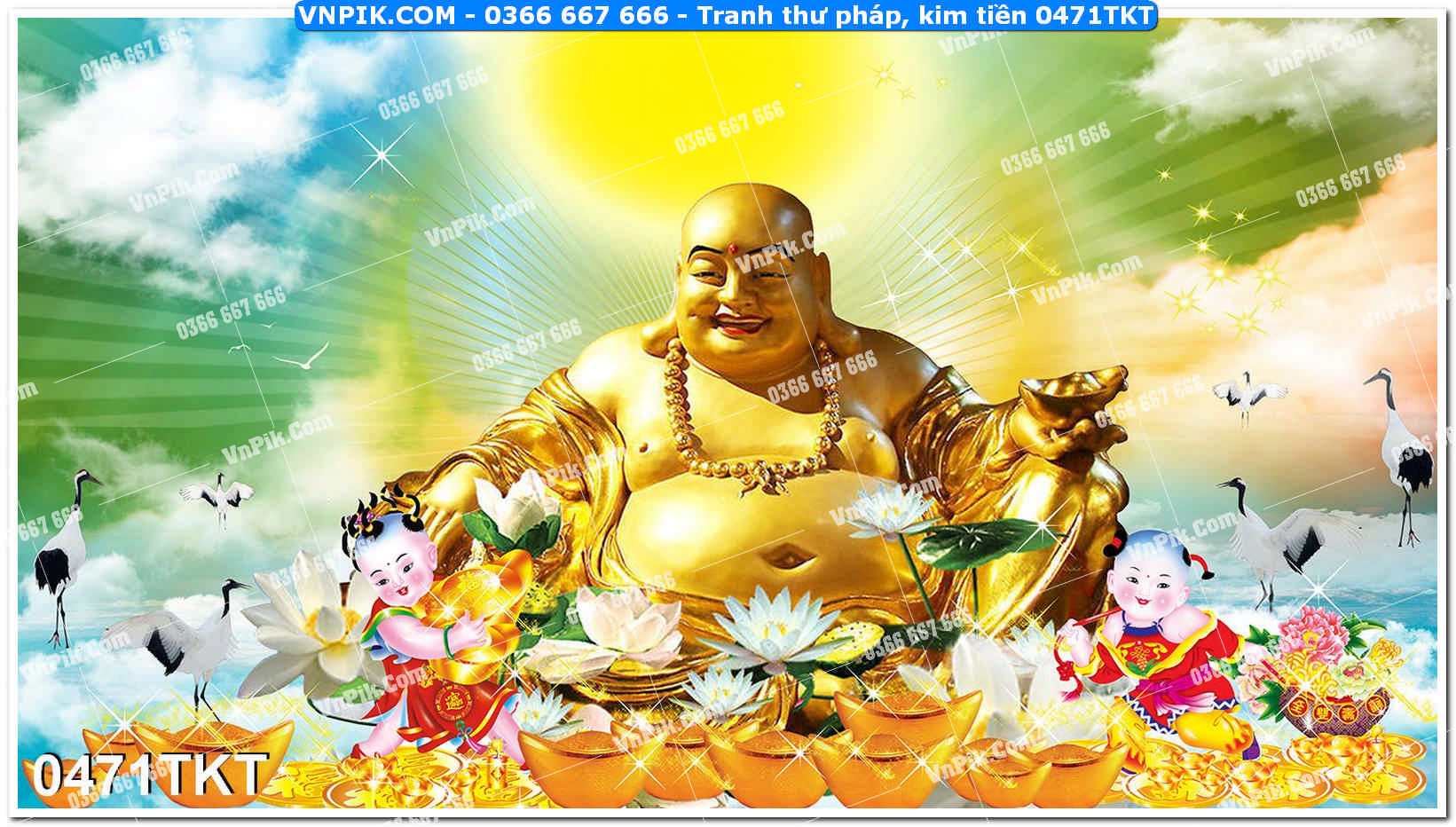 Tranh Thư Pháp – Kim Tiền 0471TKT