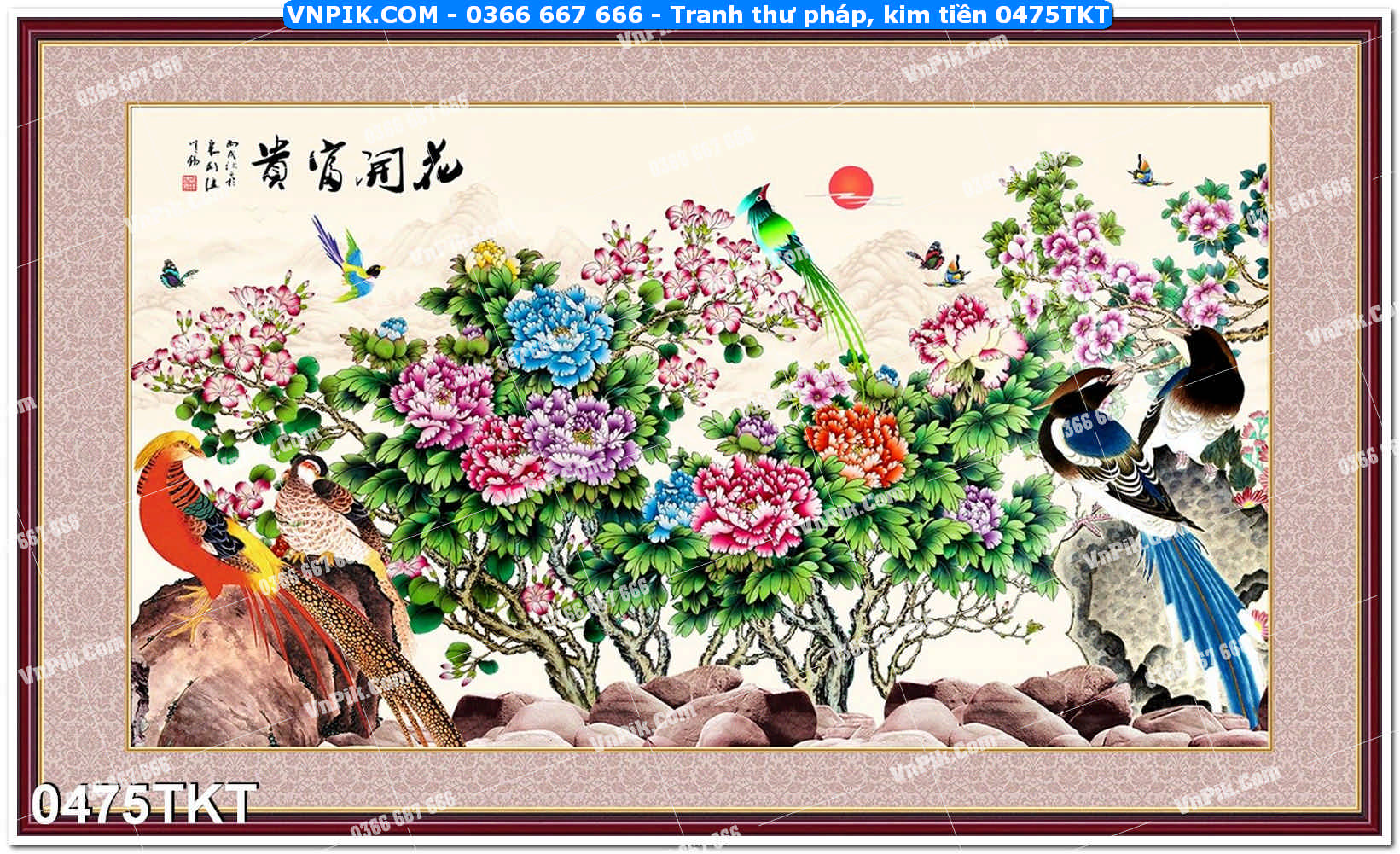 Tranh Thư Pháp – Kim Tiền 0475TKT