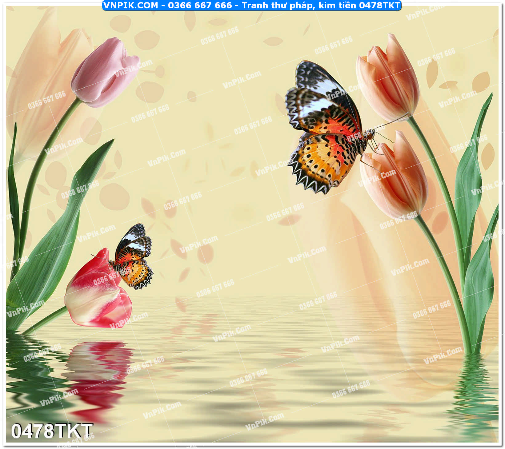 Tranh Thư Pháp – Kim Tiền 0478TKT