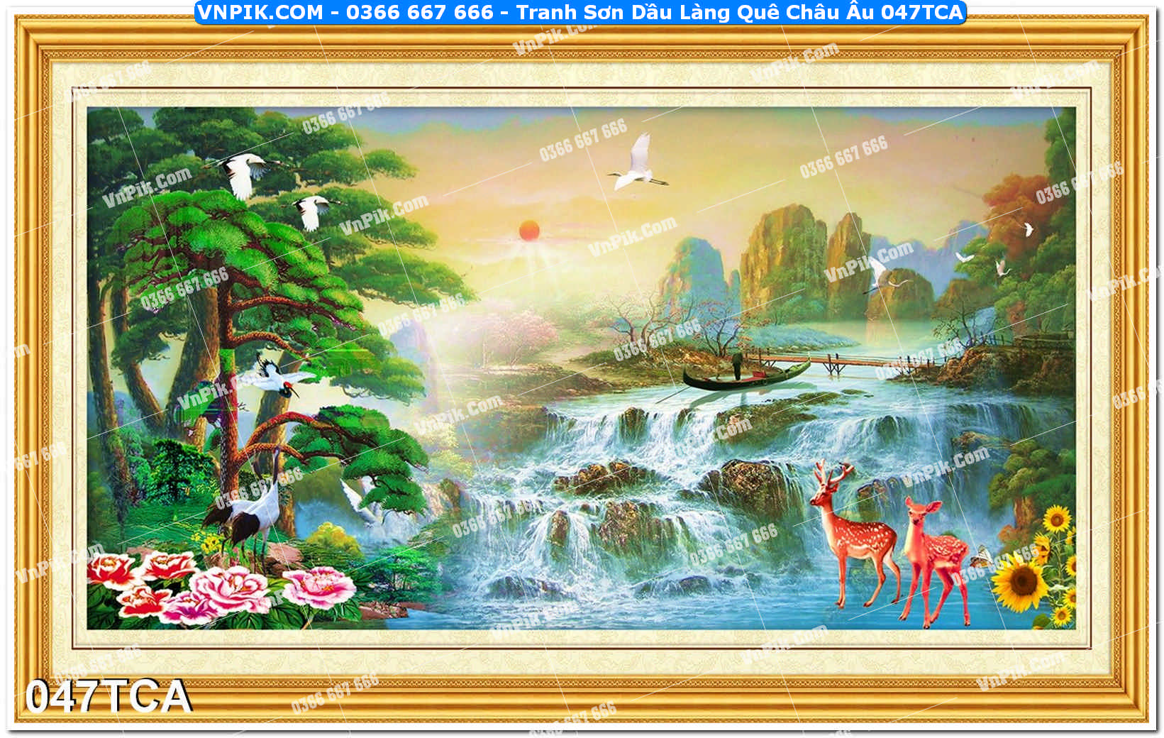 Tranh Sơn Dầu Làng Quê Châu Âu (047TCA)