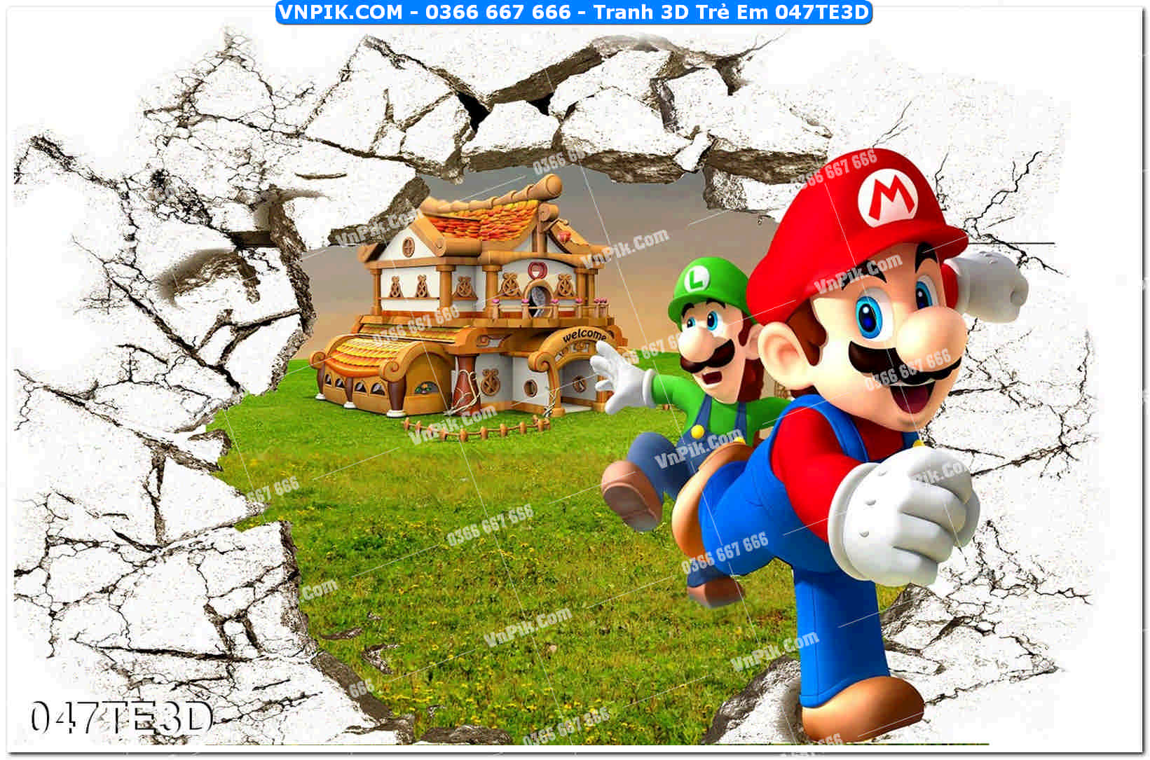 Tranh 3D Trẻ Em 047TE3D