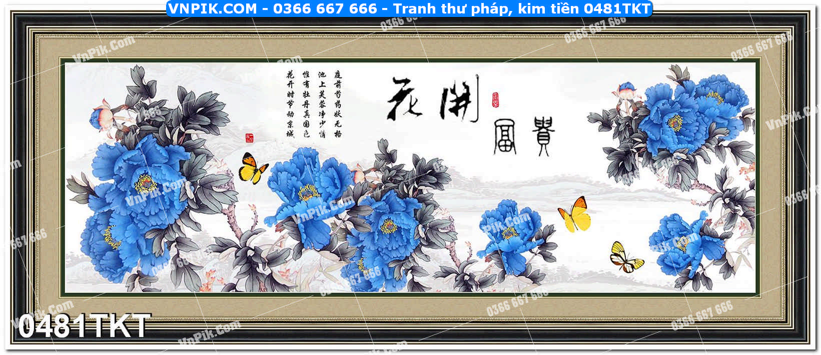 Tranh Thư Pháp – Kim Tiền 0481TKT