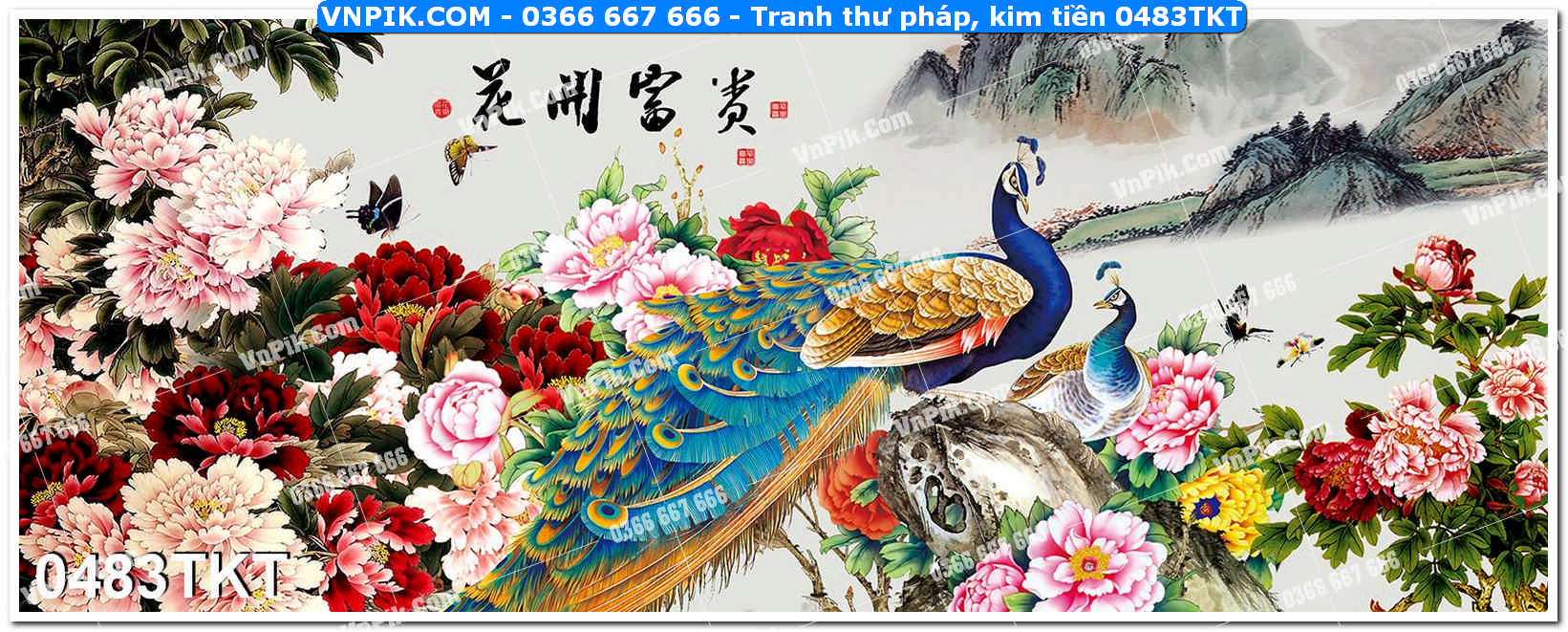Tranh Thư Pháp – Kim Tiền 0483TKT