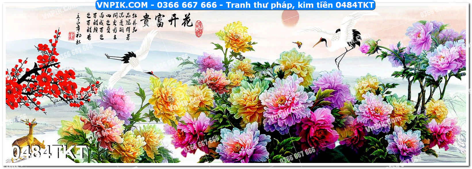Tranh Thư Pháp – Kim Tiền 0484TKT