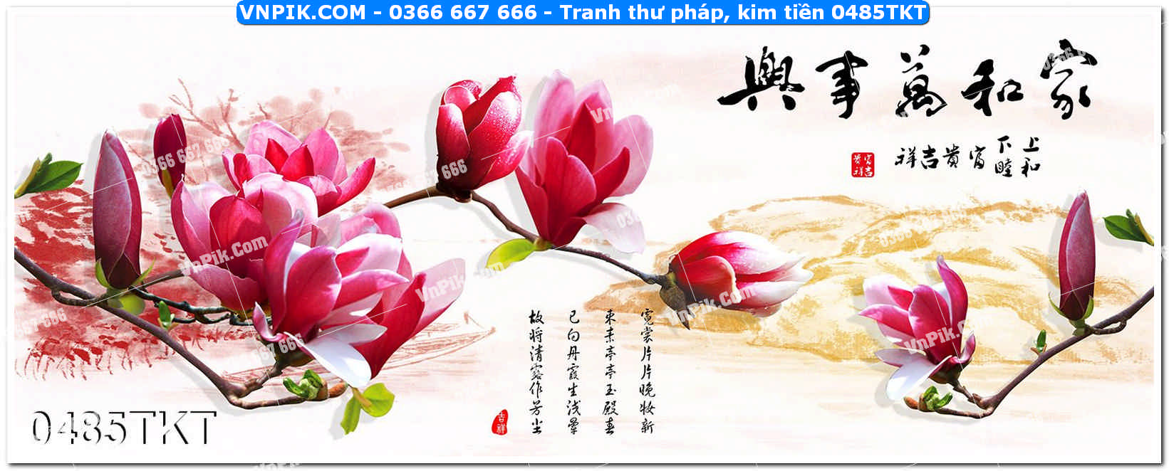 Tranh Thư Pháp – Kim Tiền 0485TKT
