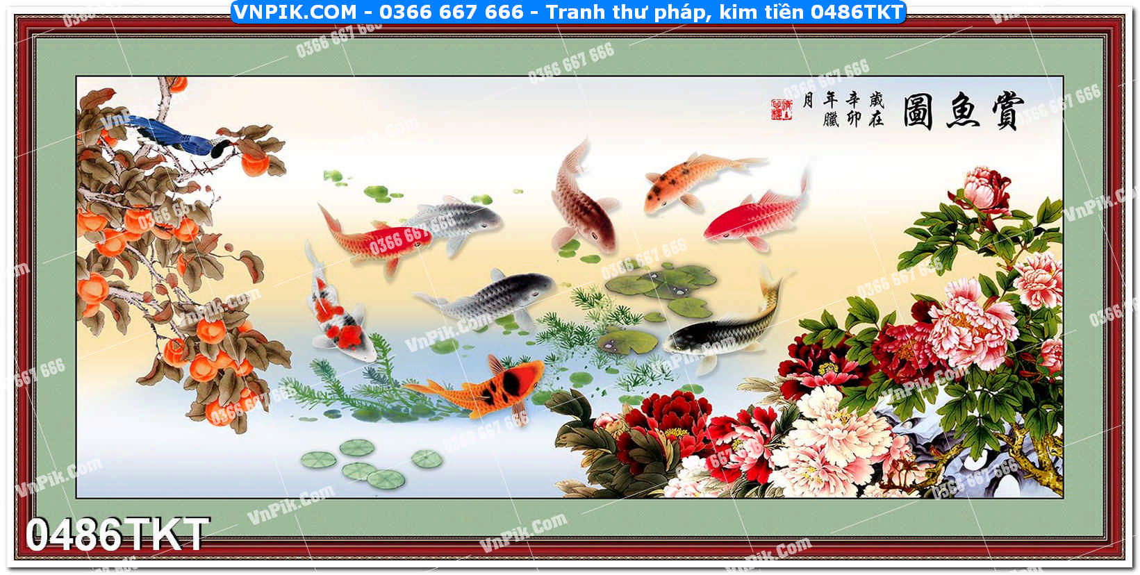 Tranh Thư Pháp – Kim Tiền 0486TKT