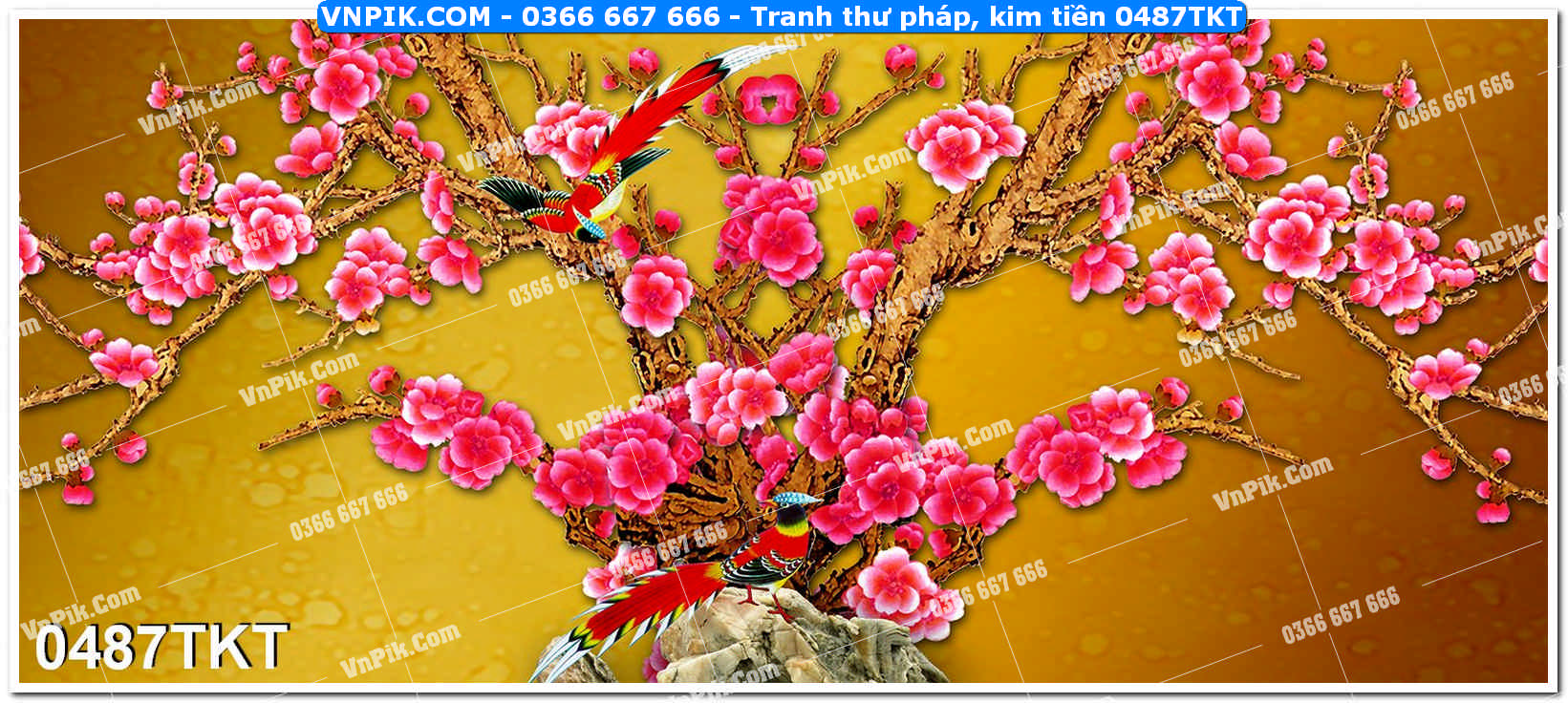 Tranh Thư Pháp – Kim Tiền 0487TKT