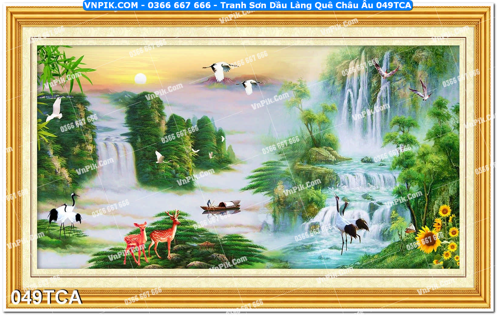 Tranh Sơn Dầu Làng Quê Châu Âu (049TCA)