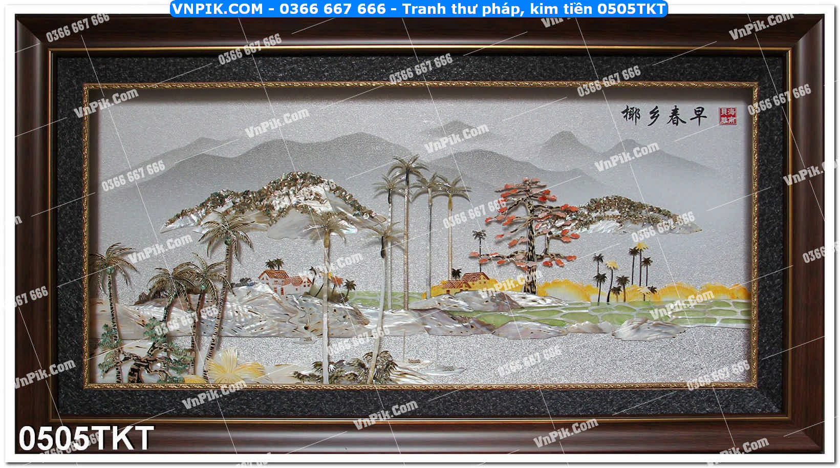 Tranh Thư Pháp – Kim Tiền 0505TKT