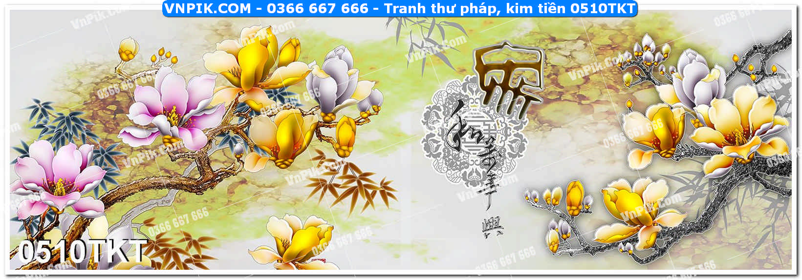 Tranh Thư Pháp – Kim Tiền 0510TKT