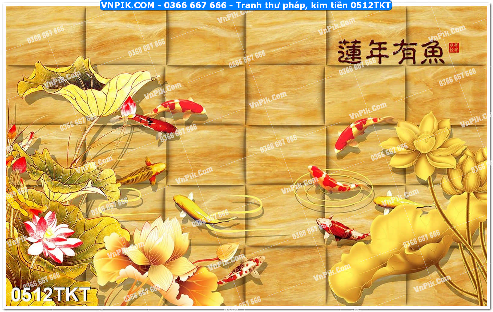 Tranh Thư Pháp – Kim Tiền 0512TKT