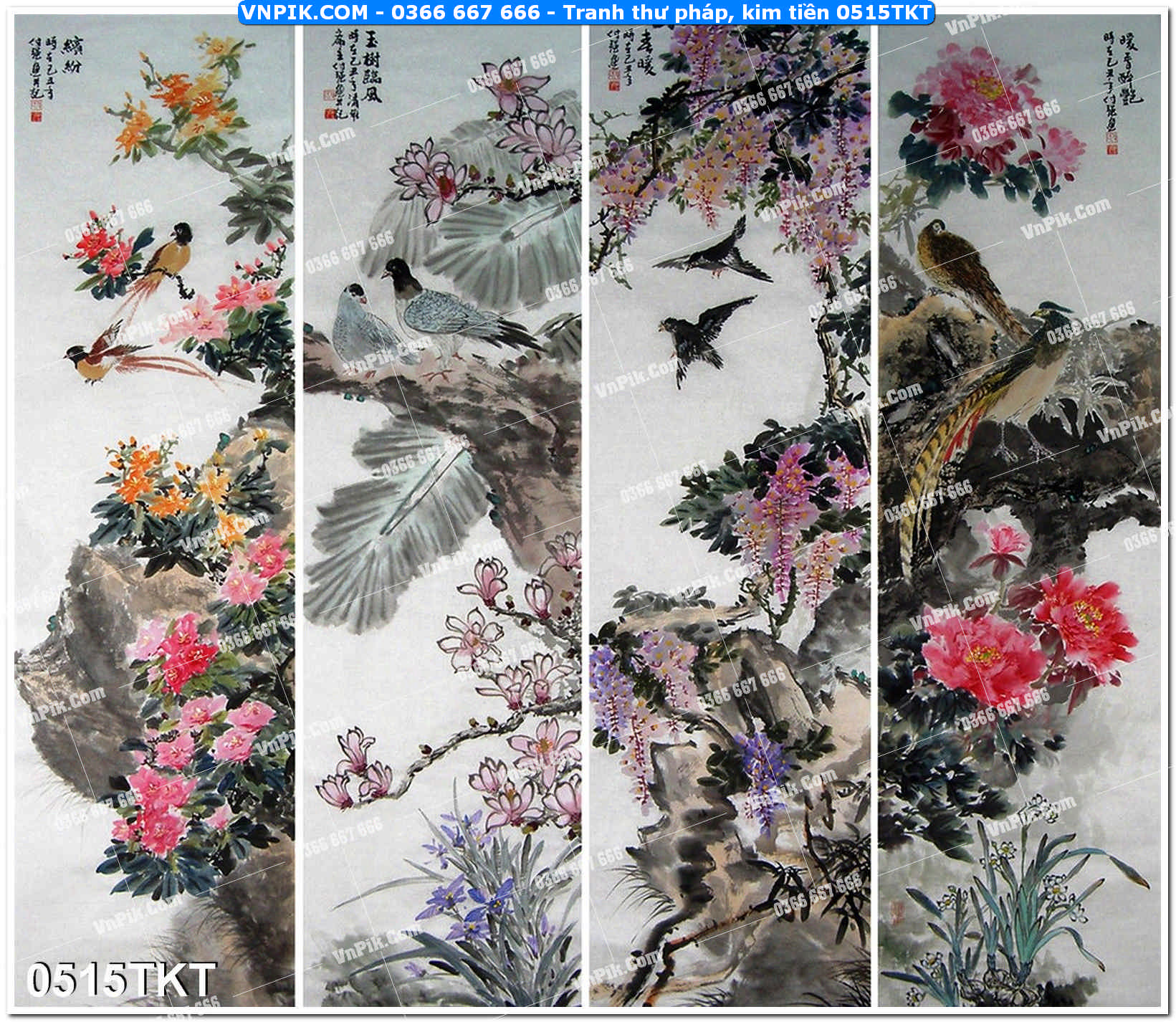 Tranh Thư Pháp – Kim Tiền 0515TKT