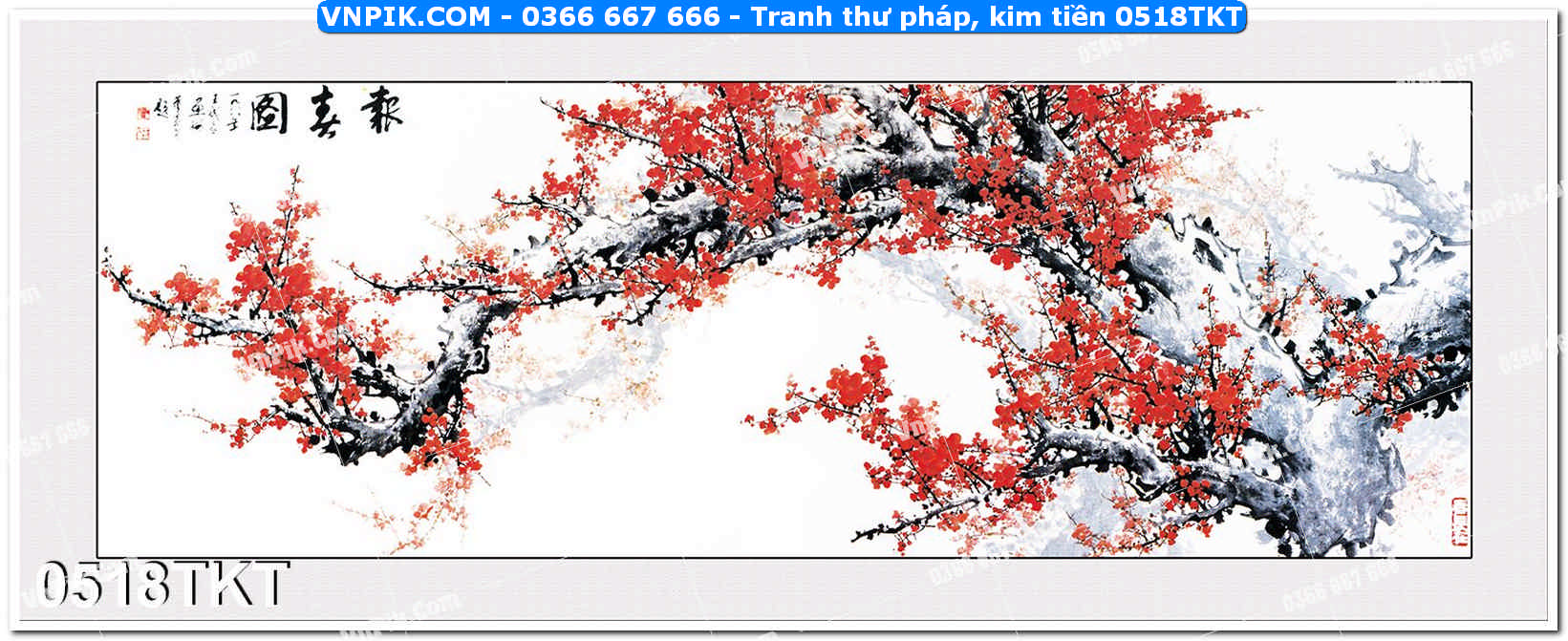 Tranh Thư Pháp – Kim Tiền 0518TKT