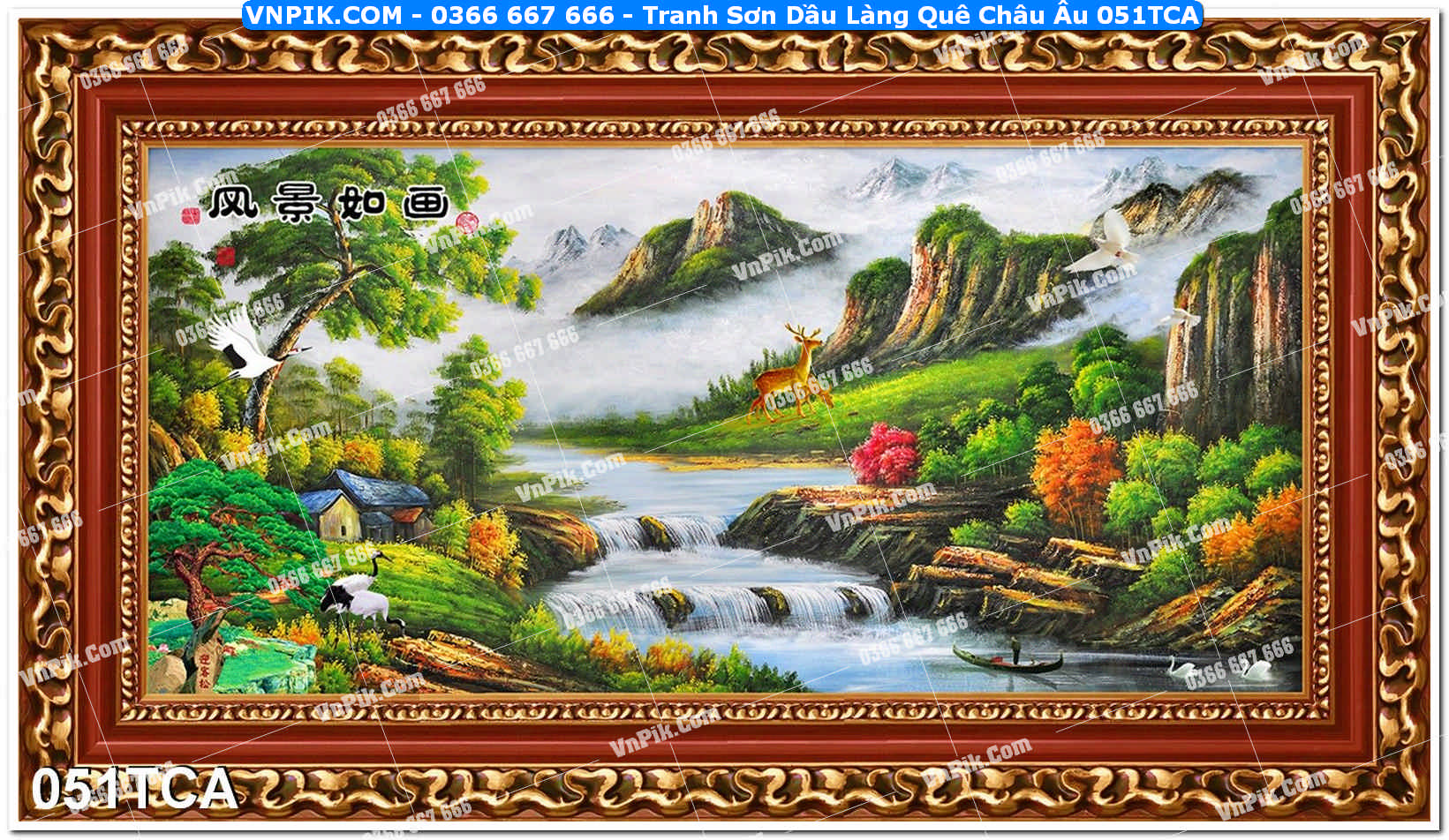 Tranh Sơn Dầu Làng Quê Châu Âu (051TCA)