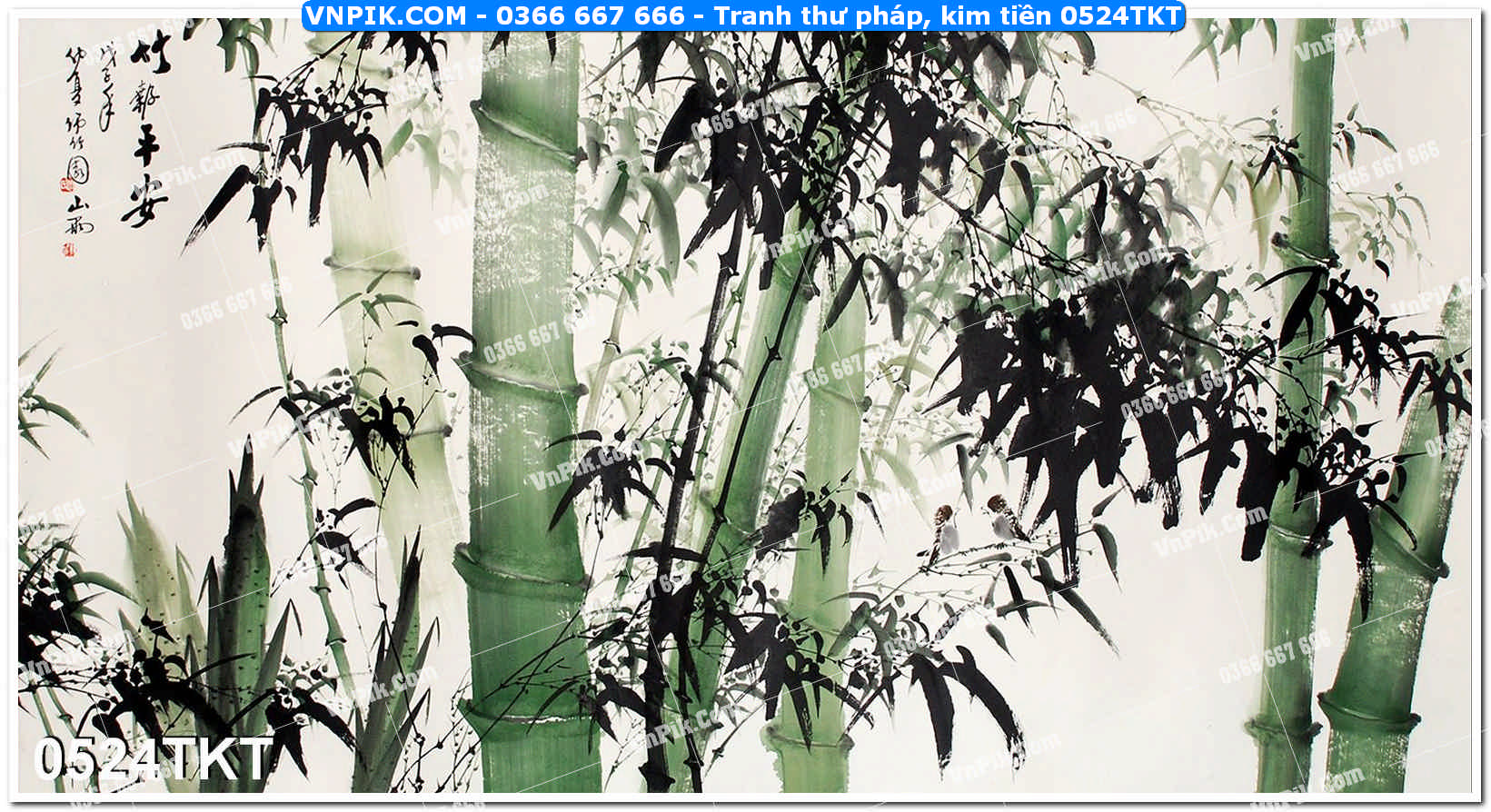 Tranh Thư Pháp – Kim Tiền 0524TKT