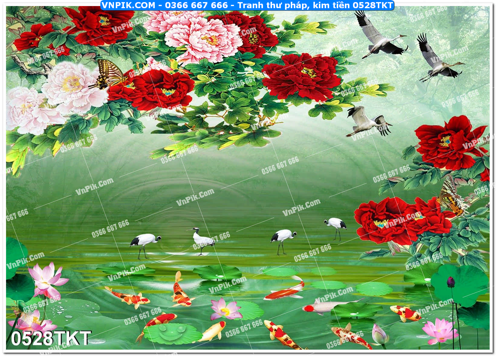 Tranh Thư Pháp – Kim Tiền 0528TKT