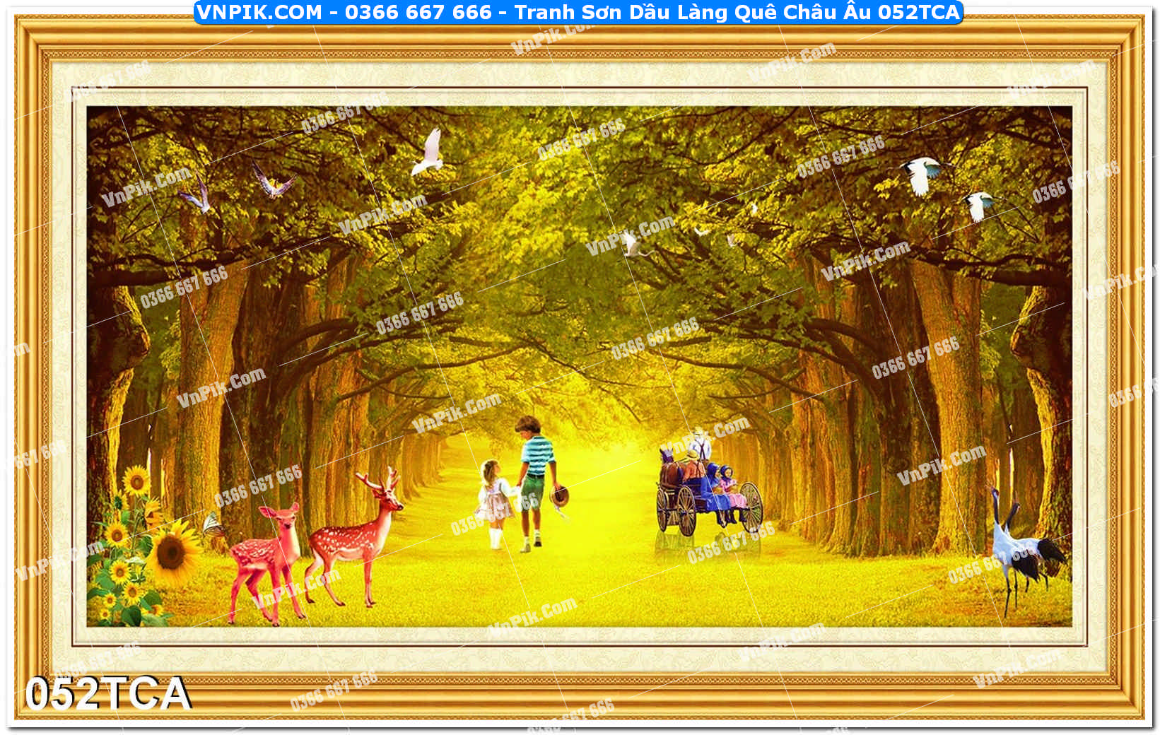 Tranh Sơn Dầu Làng Quê Châu Âu (052TCA)