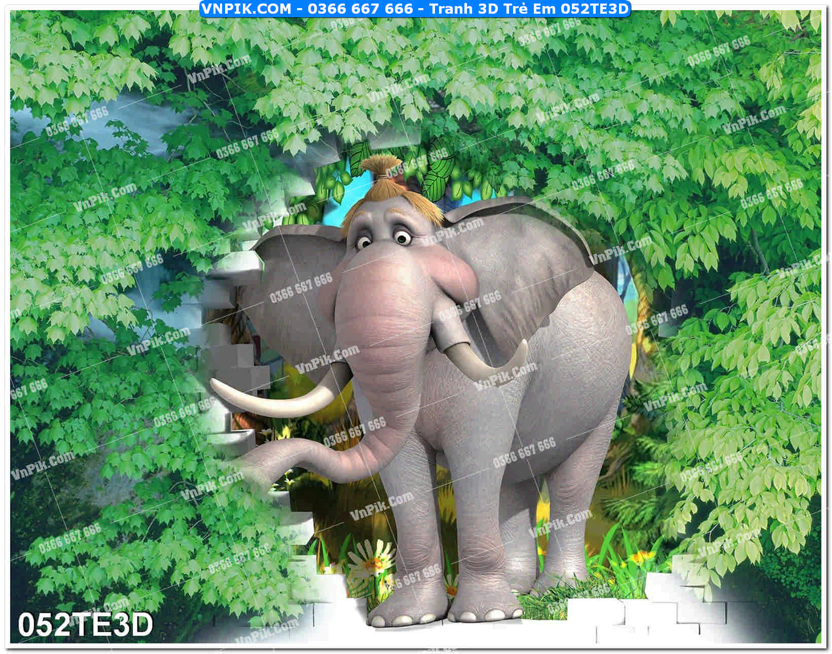 Tranh 3D Trẻ Em 052TE3D