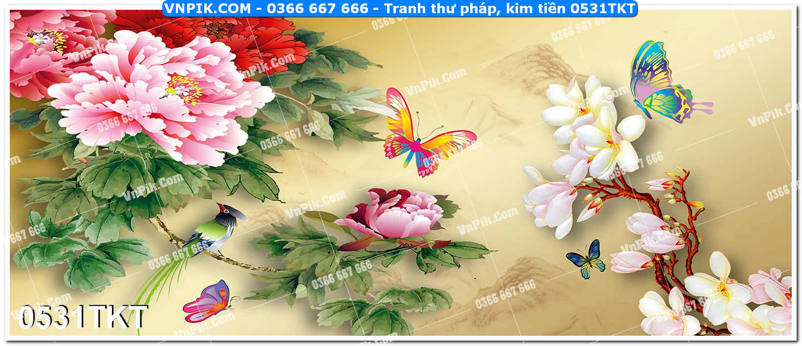 Tranh Thư Pháp – Kim Tiền 0531TKT