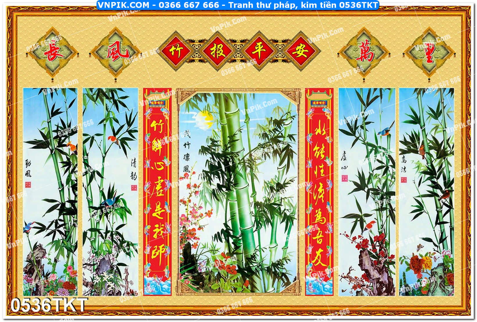 Tranh Thư Pháp – Kim Tiền 0536TKT